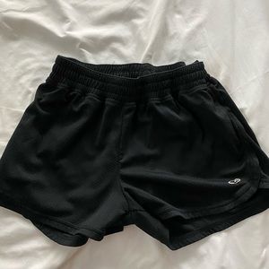 champion black running shorts